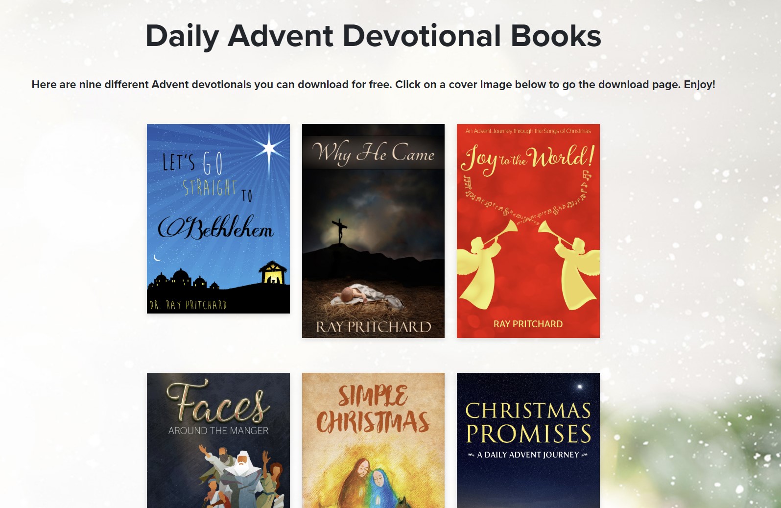 Nine Advent Devotionals You Can Download for Free