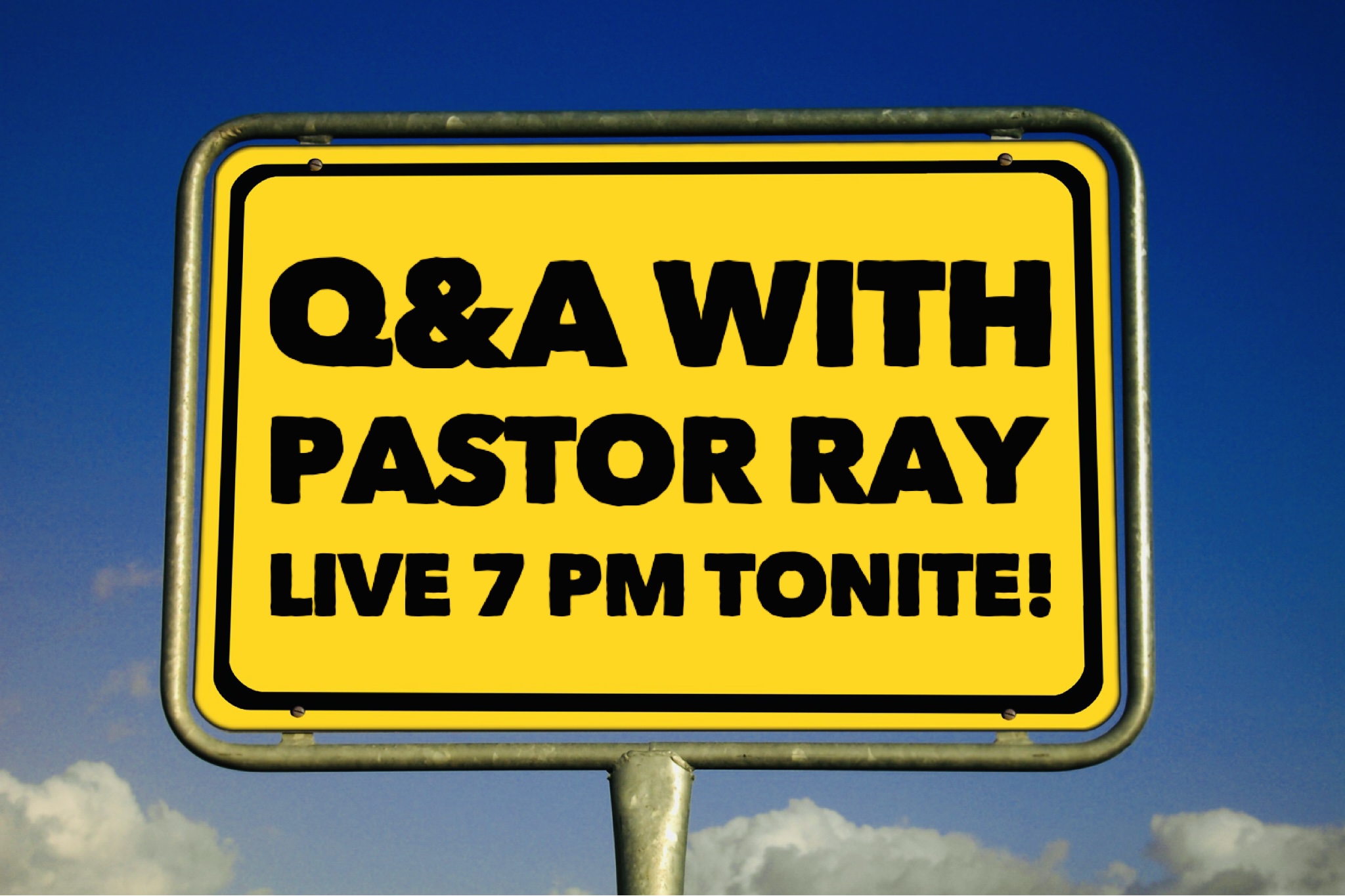 Watch the Q&A Tonight at 7 PM!
